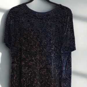 We The Free Sheer Velvet Patterned Top